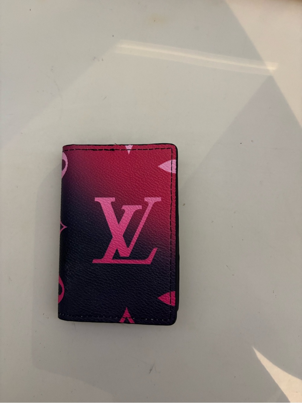 Louis Vuitton Pink to Black Monogram Card Holder